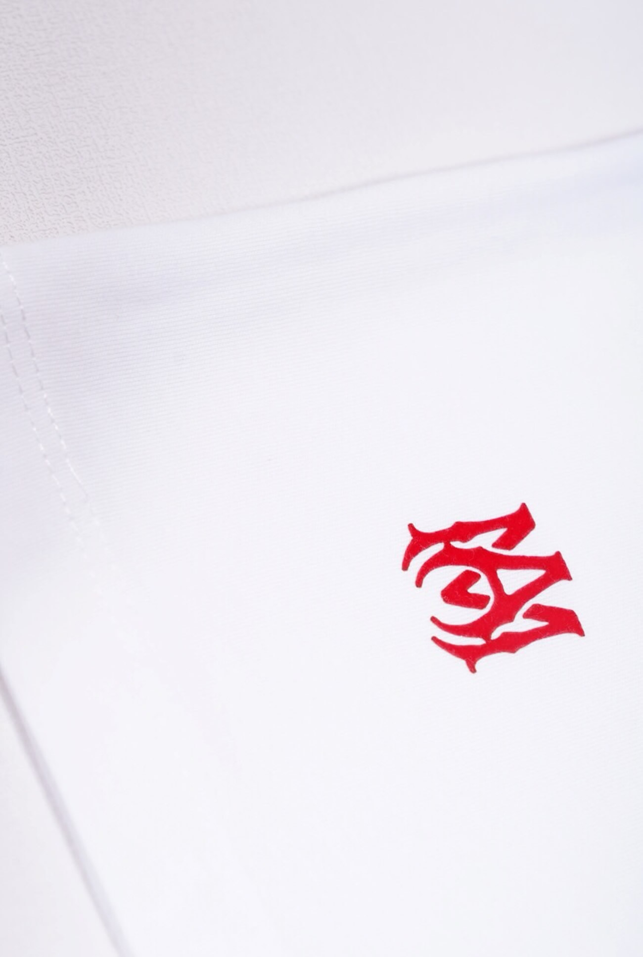 Amiri Logo Flocked Felt Trimmed Cotton Jersey White T Shirt (3) - www.newkick.vip